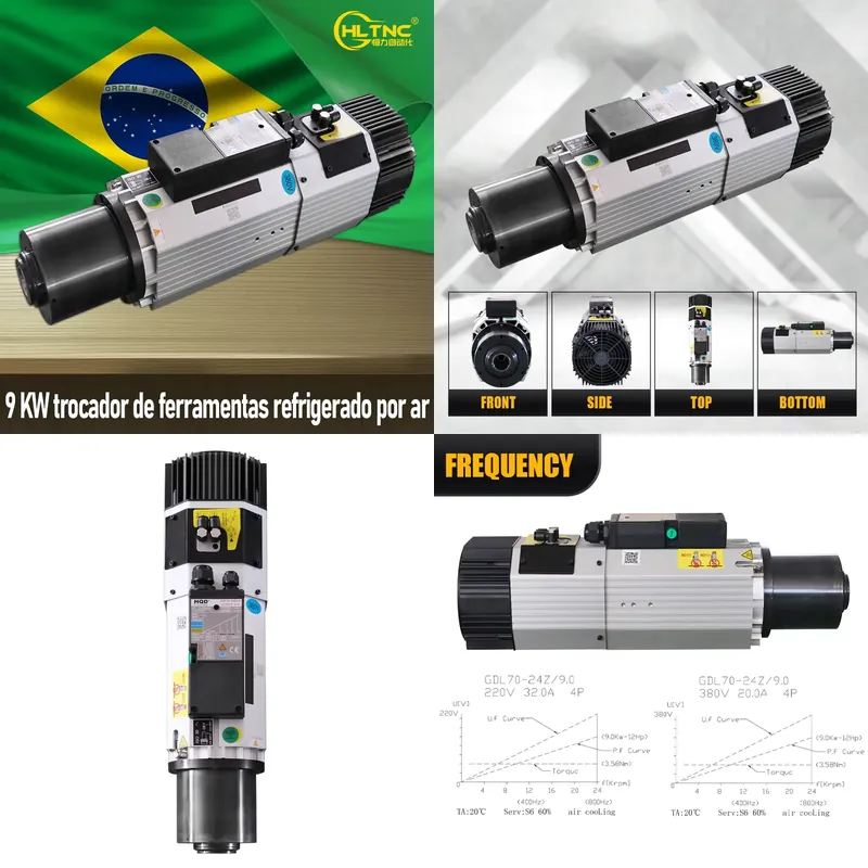 Cnc Spindle Motor - Motor Spindle ATC Refrigerado a Ar