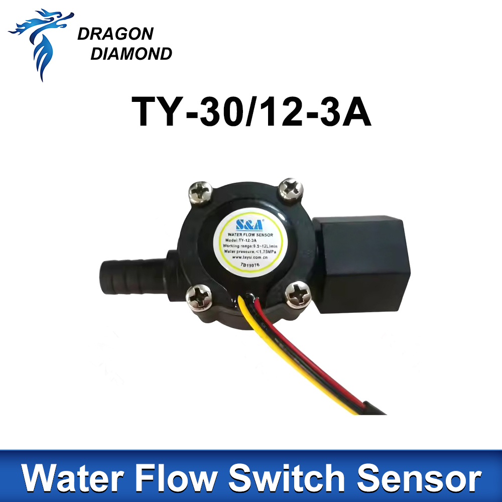 1PC Sensor de Fluxo de Água TY - Laser Industrial Chiller avaliação e preço