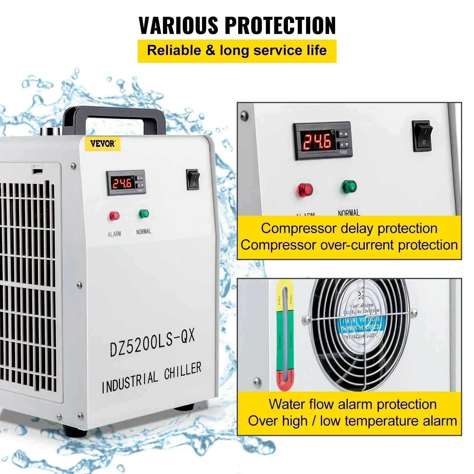 Resfriador de Água Industrial  - Laser Industrial Chiller avaliação e preço