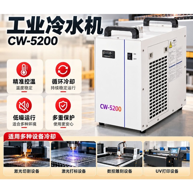 Resfriador industrial CW5200,  - Laser Industrial Chiller avaliação e preço