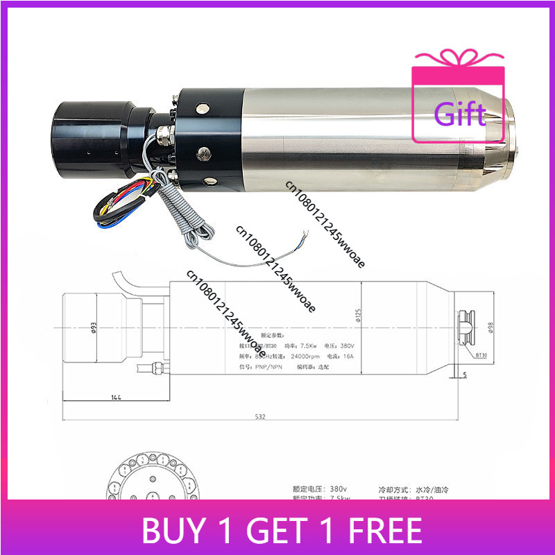Motor de Eletrofuso CNC de 5.5 - Cnc Spindle Motor avaliação e preço